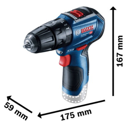 Parafusadeira Furadeira com impacto a bateria Bosch GSB 12V-30, 12V BRUSHLESS