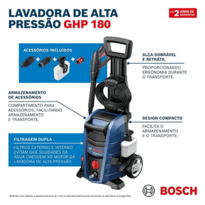 Lavadora de Alta Pressão Bosch GHP 180 1500W